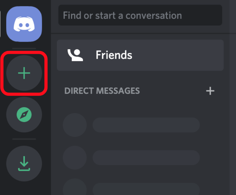 Discord add server button
